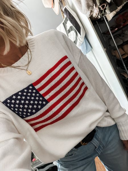 Memorial Day style
USA
Flag sweater- runs TTS. I sized up to a small for a little roomier fit
Target 
Under $35


#LTKFindsUnder50 #LTKStyleTip #LTKSeasonal