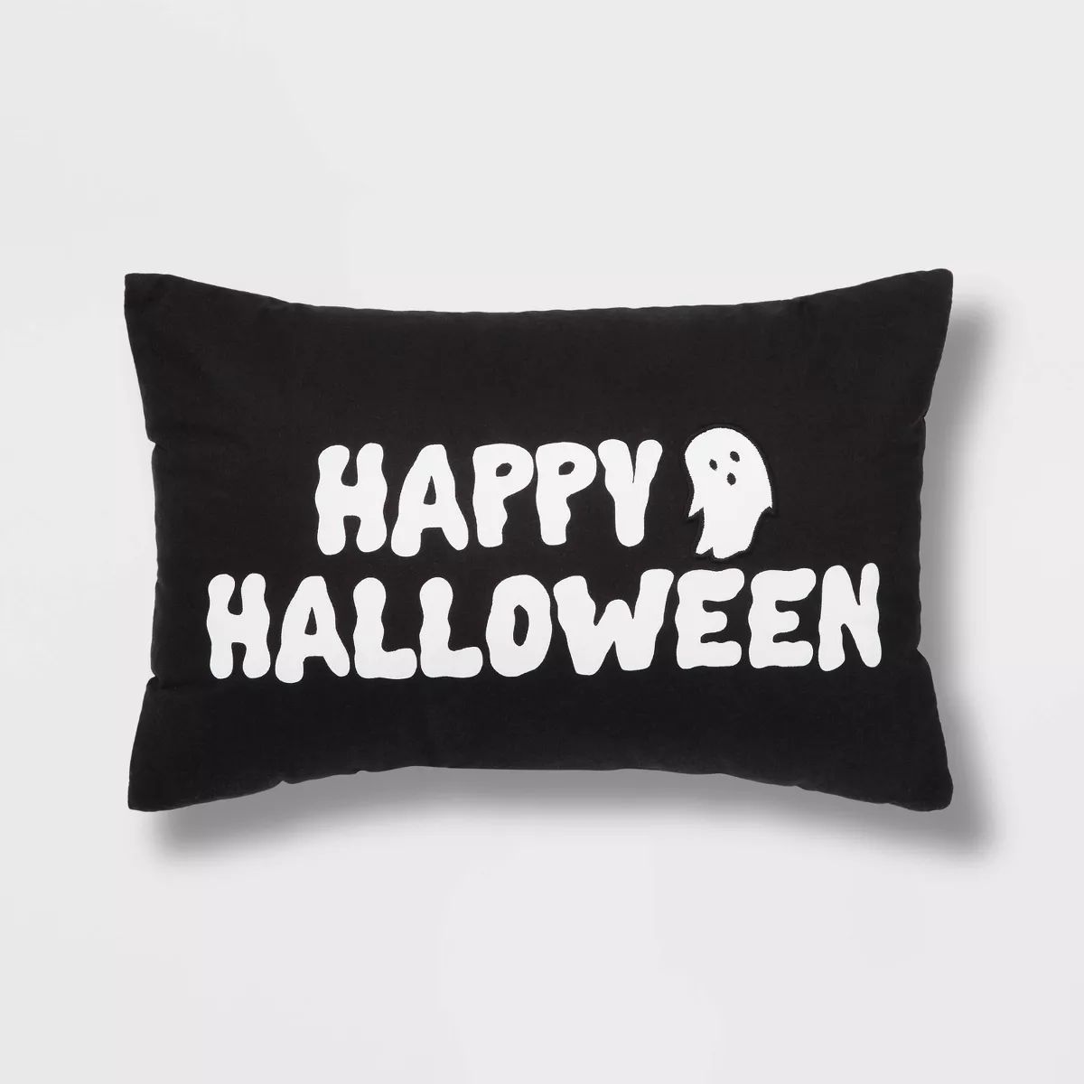 Happy Halloween' Lumbar Halloween Throw Pillow Black - Hyde & EEK! Boutique™ | Target