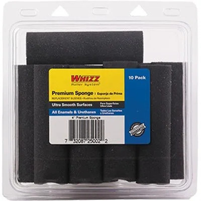 Whizz 25002 4" Premium Black Concave Foam Mini Roller 10Pk | Wayfair North America