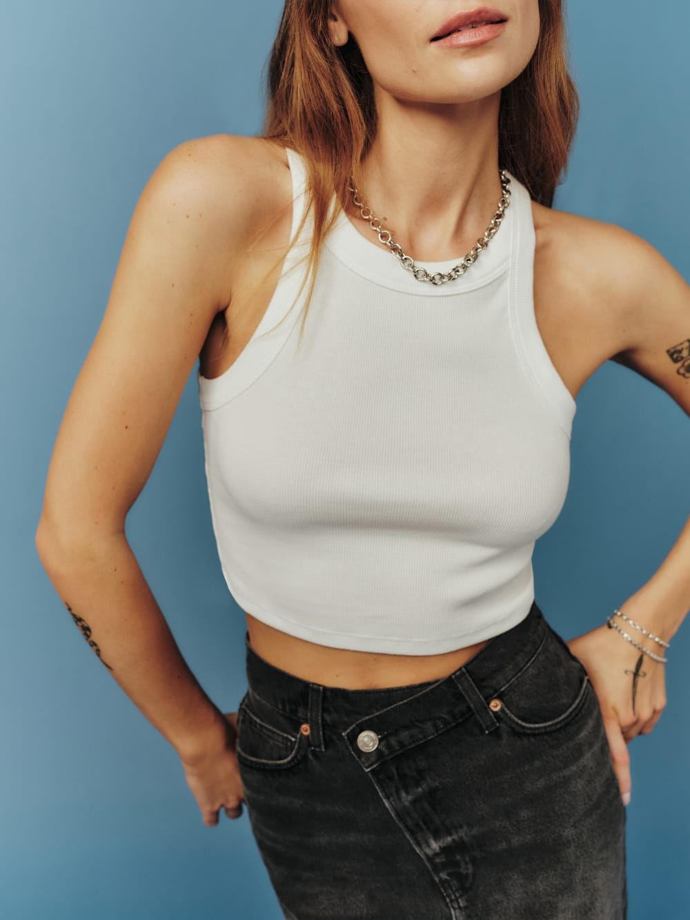 Tasha Cropped Tank | Reformation (US & AU)