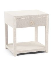 Rafia One Drawer Side Table | TJ Maxx