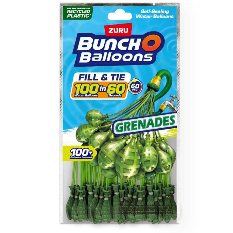 Bunch O Balloons 100 Rapid-Filling Self-Sealing Water Grenades (3 Pack) by ZURU | Walmart (US)