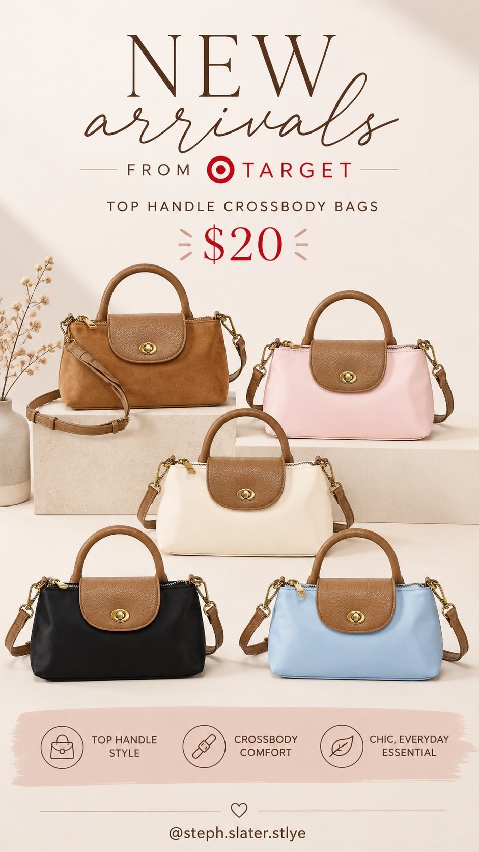 The cutest new handbags from Target. Only $20 and comes in multiple colors.

#LTKWorkwear #LTKmomlife #LTKSaleAlert