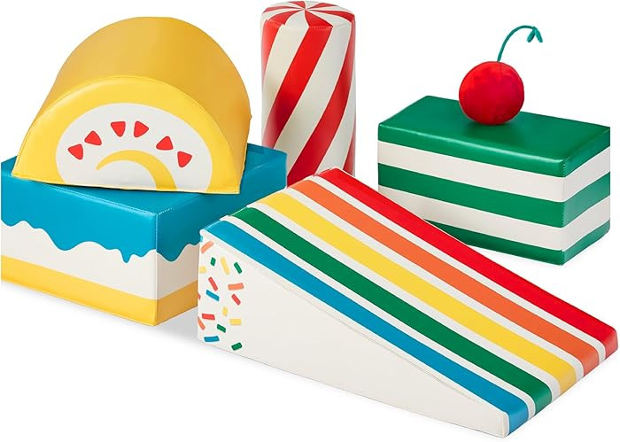 Best Choice Products 5-Piece Kids Climb & Crawl Soft Foam Block Activity Play Structures for Chil... | Amazon (US)