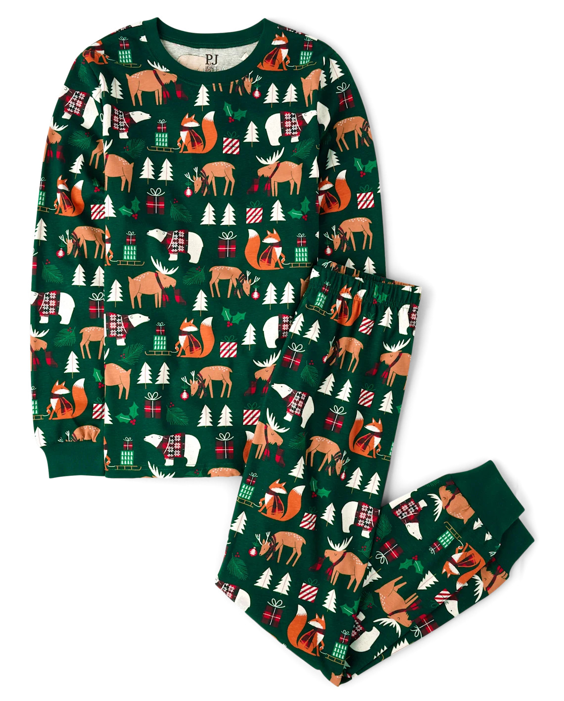 Unisex Kids Matching Family Christmas Long Sleeve Animal Snug Fit Cotton Pajamas - SIMPLYWHT | Th... | The Children's Place