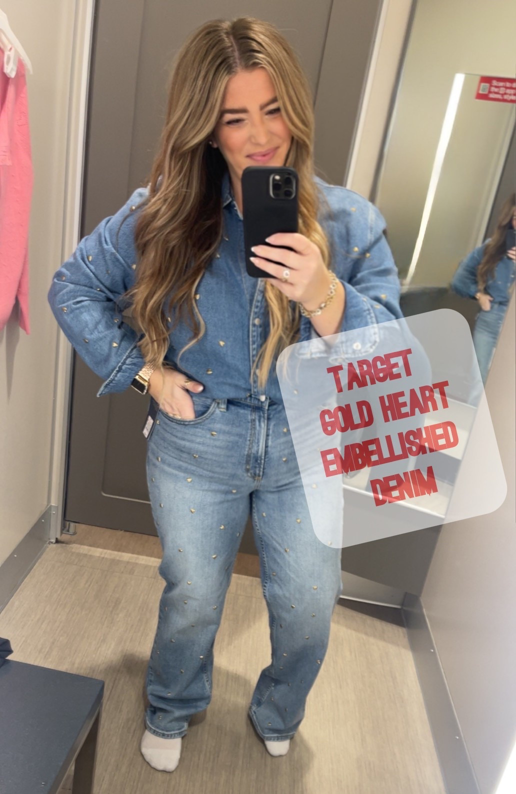 The cutest denim-on-denim set with subtle heart details ✨ So flattering, comfortable, and easy to style together or separately. Wearing my true size.

#LTKootd #LTKMidsize #LTKFindsUnder50