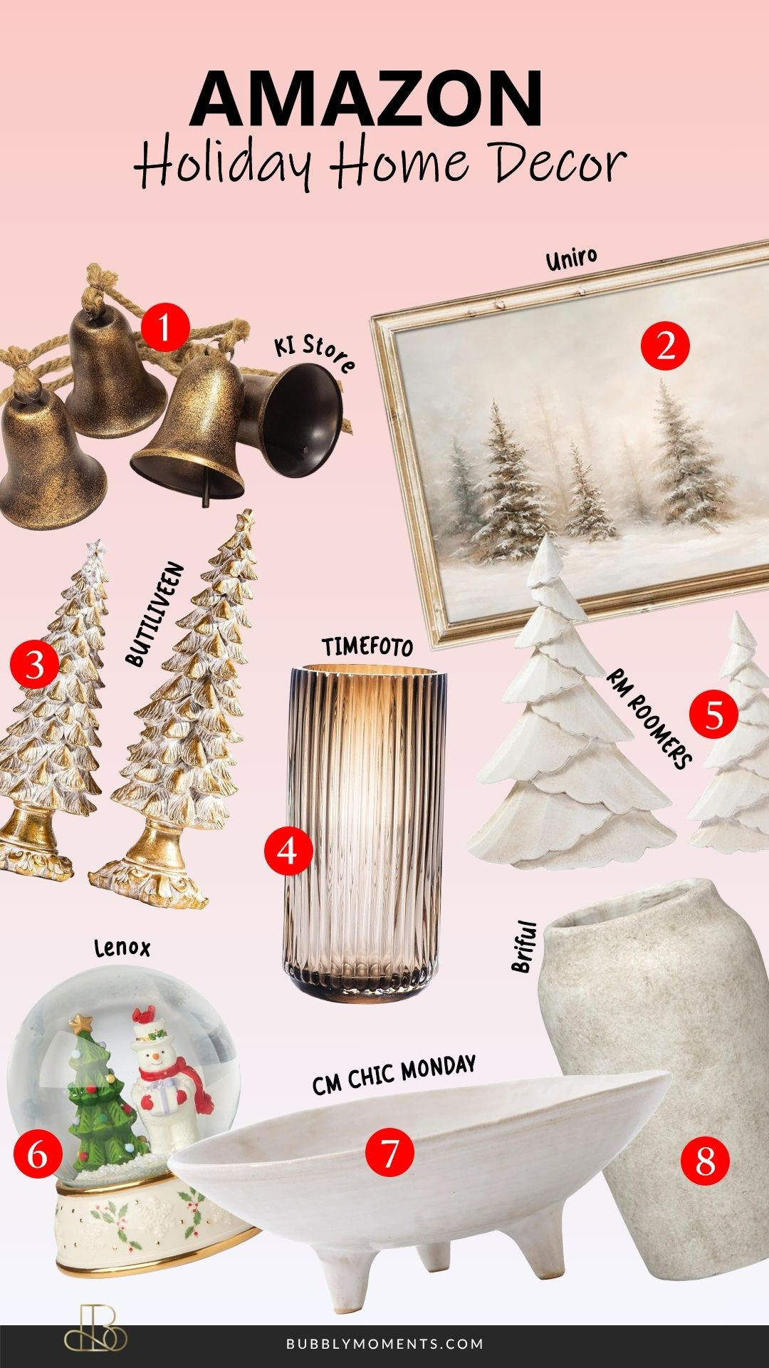 ✨🏡 Holiday Home Decor – Amazon Finds 🏡✨
 Transform your home into a cozy, festive wonderland this holiday season with these beautiful Holiday Home Decor finds from Amazon! From warm + welcoming entryway decor and magical mantel accents to Christmas tree must-haves, kitchen touches, pillows, wreaths, garlands, and twinkling lights — these pieces will bring instant holiday cheer to any space. ✨
Whether you love neutral, classic Christmas, modern, cottage, glam, or whimsical holiday decor, I’ve curated a mix of styles that make your home feel extra magical this season. Perfect for decorating your living room, bedroom, kitchen, or creating the coziest holiday corners. Save this post for inspo and tap to shop your favorites directly! 🎄🤍
#LTKHome #LTKHoliday #LTKStyleTip #HolidayHomeDecor #ChristmasDecor #HolidayDecor #AmazonHome #AmazonHoliday #AmazonFinds #AmazonHomeDecor #HolidayVibes #ChristmasInspo #HomeDecor #HomeInspo #DeckTheHalls #ChristmasHome #FestiveDecor #HolidayAesthetic #CozyHome #HomeStyling #HolidayHome #SeasonalDecor #ChristmasIdeas #AmazonMustHaves #AmazonHaul #HolidayStyle #HolidayFavorites #HappyHolidays #HolidayInspiration 

 