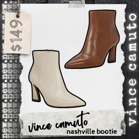 Vince camuto, booties, leather, boots, neutral, fall fashion, fall style, winter fashion, Nashville booties, under $150

#LTKstyletip #LTKSeasonal #LTKshoecrush