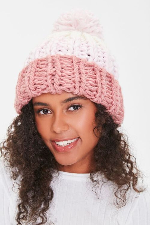 Colorblock Pom Pom Beanie | Forever 21 (US)