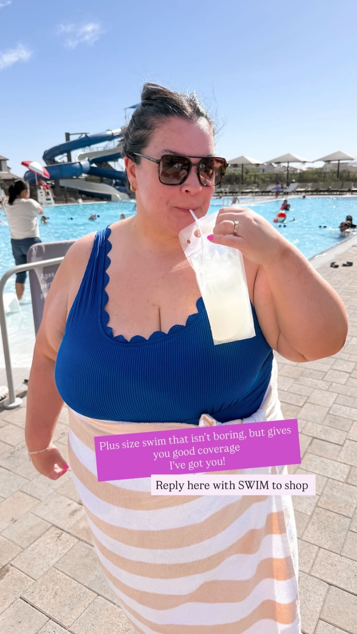 Plus size swim that isn't boring, but give you good coverage!

#LTKSaleAlert #LTKPlusSize #LTKSwim