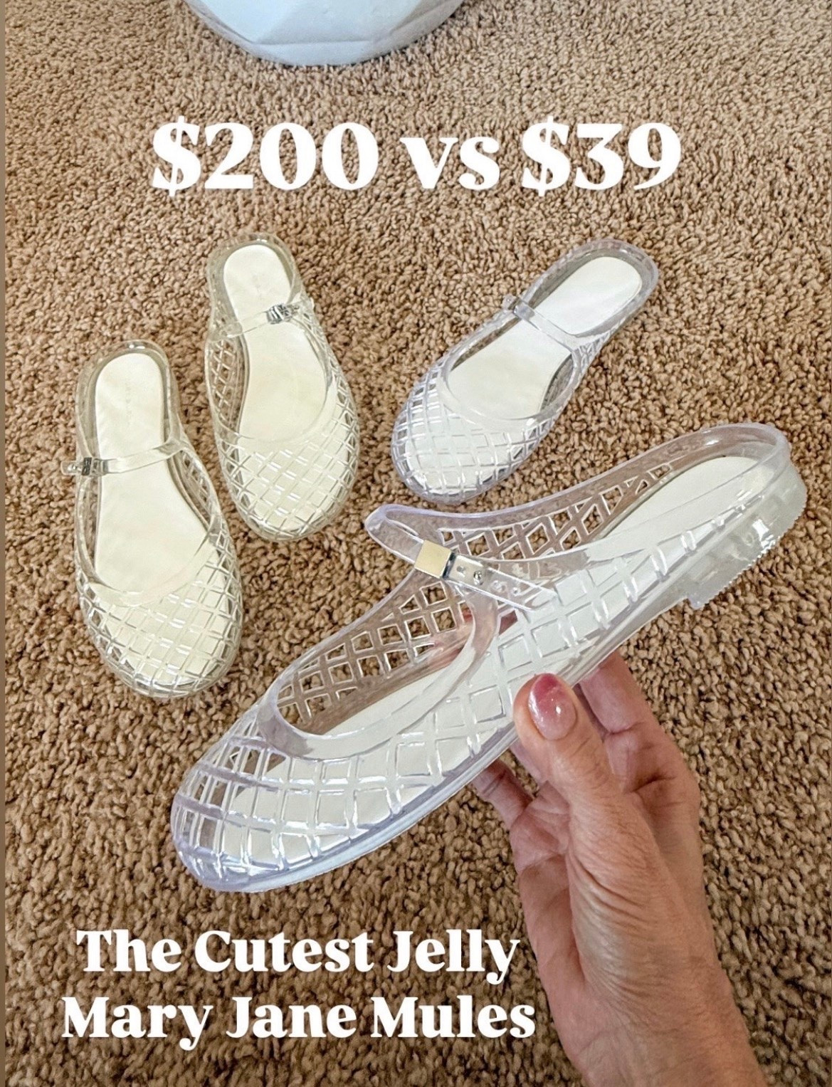 The cutest jelly Mary Jane mules for summer! Perfect for brunch, errands, or everyday wear—these shoes pair effortlessly with dresses, shorts, or cropped pants. Super comfy, clear design adds a playful touch without overwhelming your outfit.

jelly shoes, Mary Jane mules, summer footwear, clear shoes, comfy summer shoes, everyday style, casual chic, versatile shoes, everydayholly

#LTKSeasonal #LTKOver40 #LTKPetite