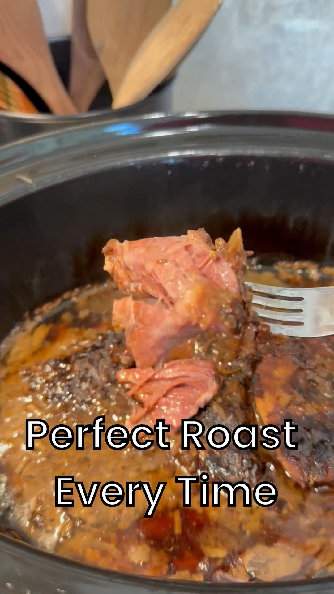 Perfect Roast Every Time!
Place 2-3 lb roast in a crockpot. 
I LOVE this one: great size, easy to use, auto sets to Warm after cooking, easy to clean and stylish in my kitchen.  
Add 2-3 cups beef broth and sprinkle package of Lipton onion soup mix on top. Cook on high until fork tender. About 8 hours. SO GOOD!!!!!

#LTKHome #LTKFindsUnder50
