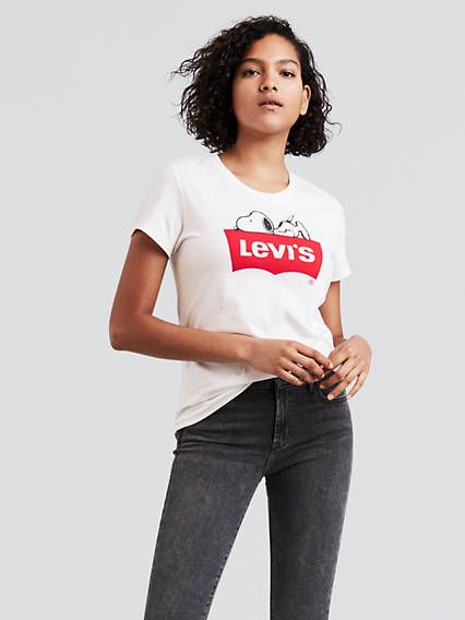 Levi's x Peanuts Perfect Graphic Tee T-Shirt - Women's L | LEVI'S (US)