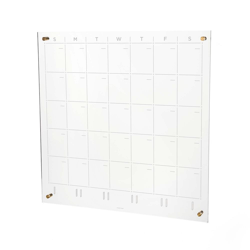 Acrylic Monthly Calendar Board | West Elm (US)