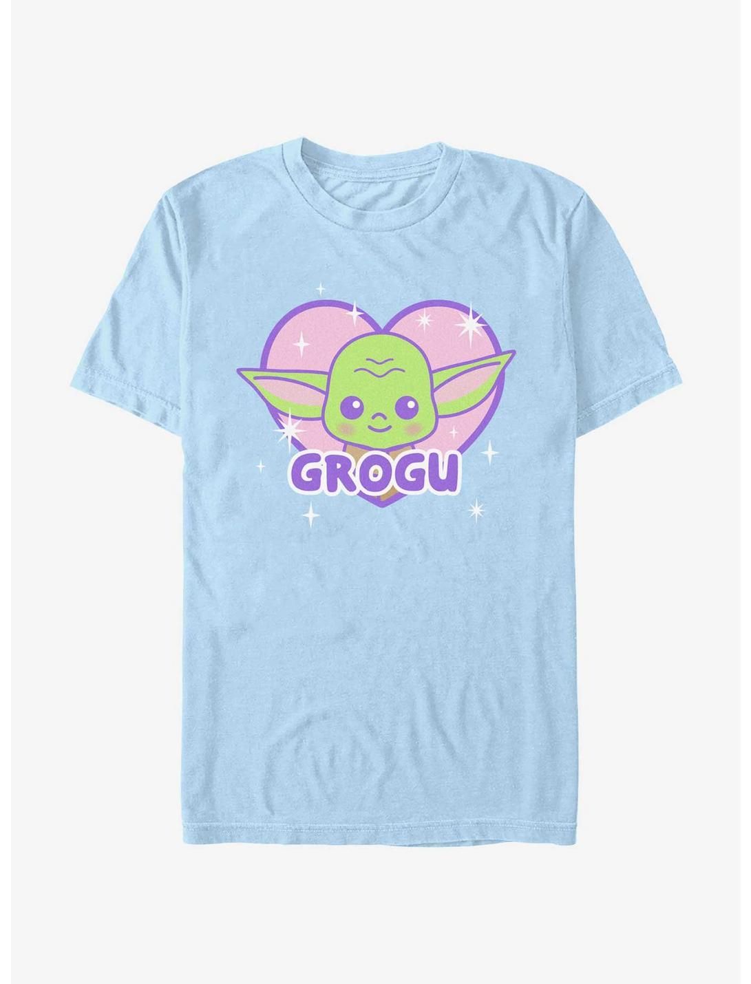 Star Wars The Mandalorian Kawaii Grogu Shiny Heart T-Shirt | Hot Topic