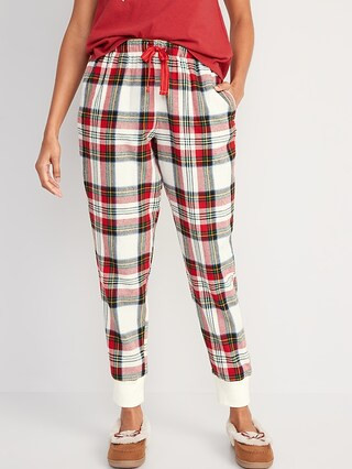 Printed Flannel Jogger Pajama Pants for Women | Old Navy (US)