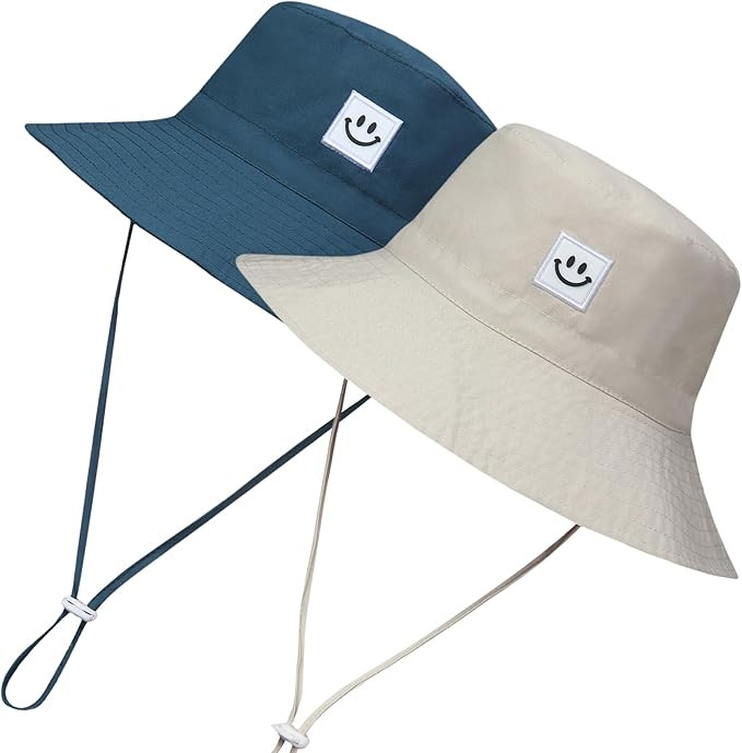 55cube Toddler Sun Hat Beach Bucket Hat for Girls Boys Toddlers | Amazon (US)