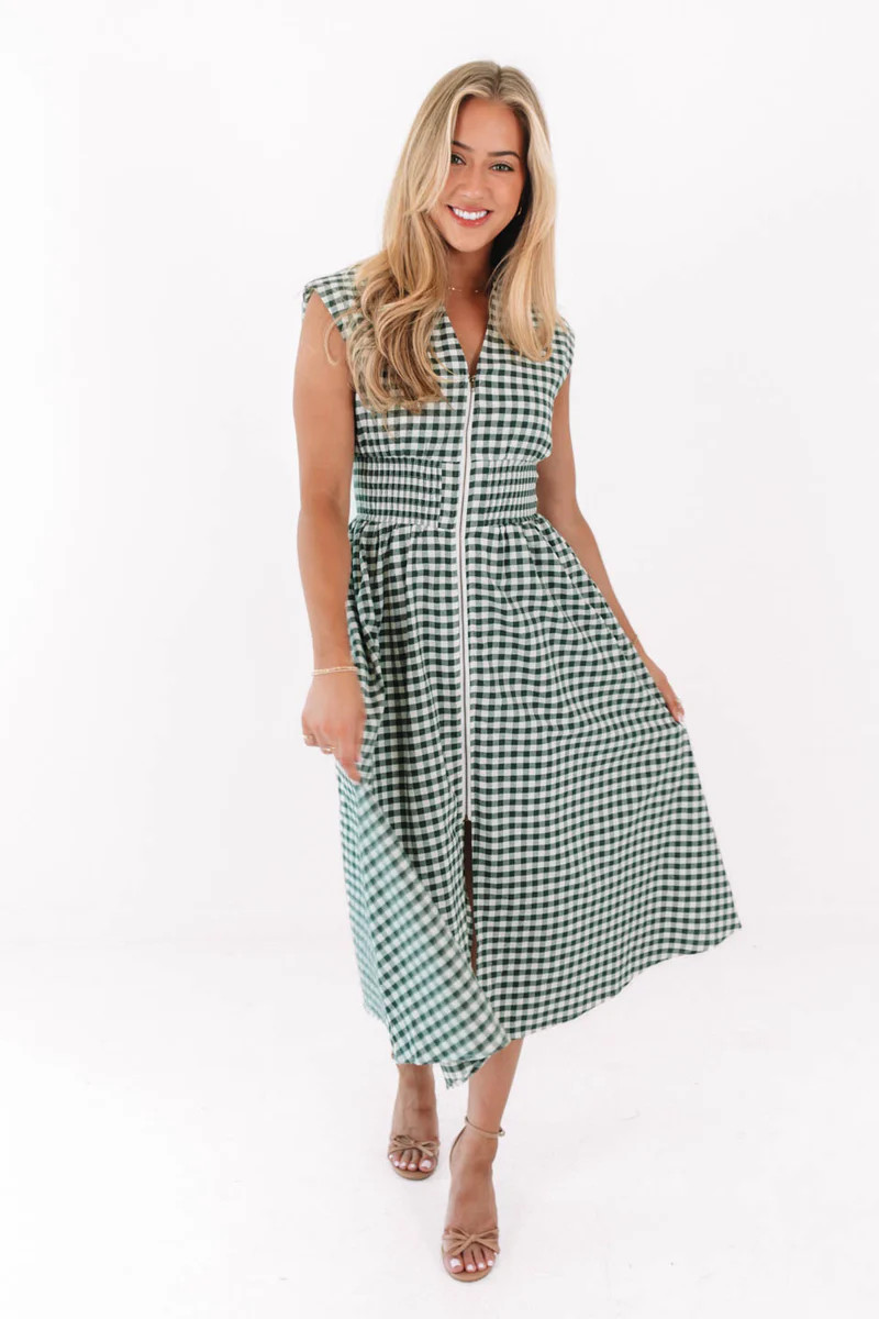 Gone Country Midi Dress - Green | The Impeccable Pig