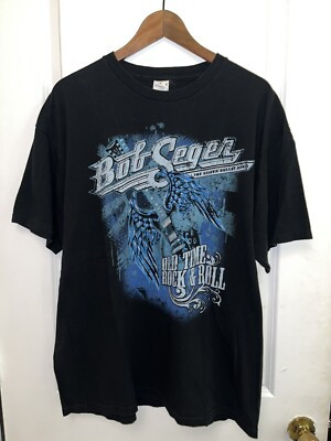 Vintage BOB SEGER T-Shirt Mens (XL) Black NORTH AMERICAN TOUR 2011-2012 Concert | eBay US