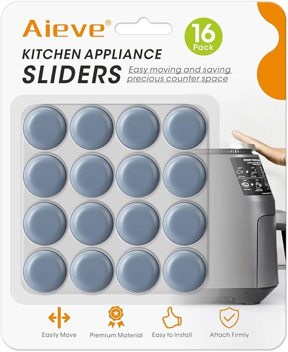 Aieve Appliance Sliders, 16 Pcs Self Adhesive Appliance Slider for Easy Moving & Space Saving, Sm... | Amazon (US)