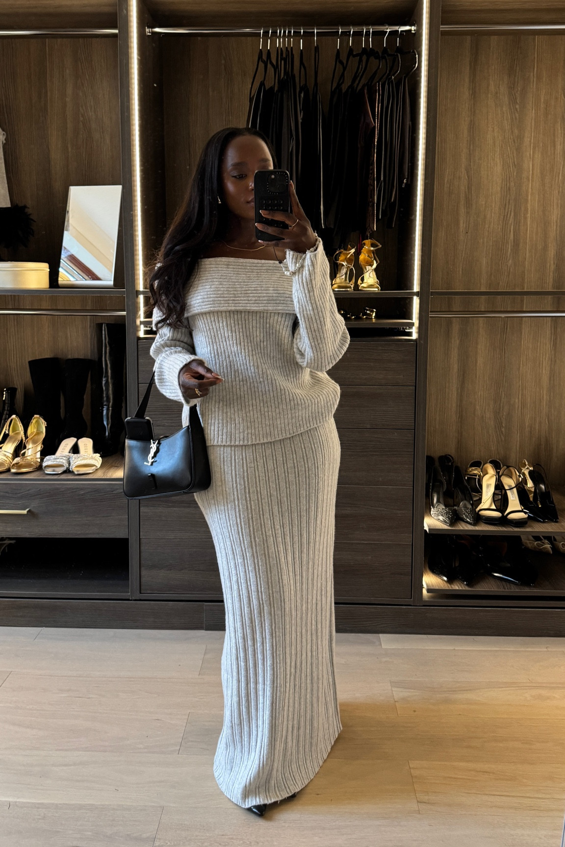 Grey knit set @prettylavish, 
Top here is @newlook however. Size up 1 

#LTKautumn #LTKmodest #LTKuk