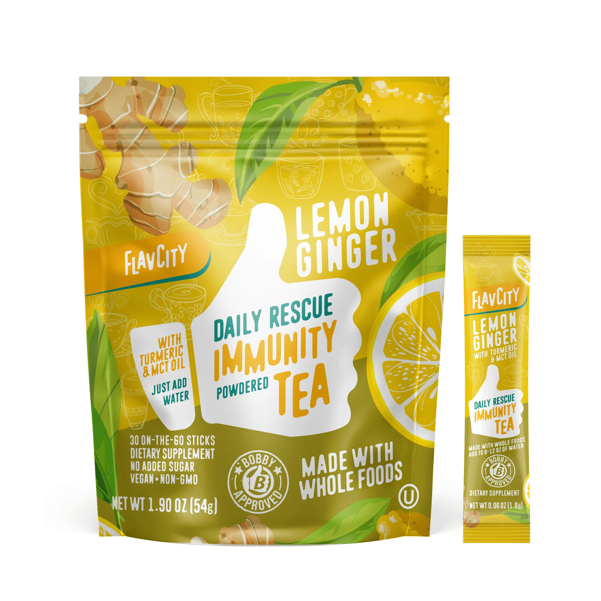 Immunity Tea - Lemon Ginger | FlavCity