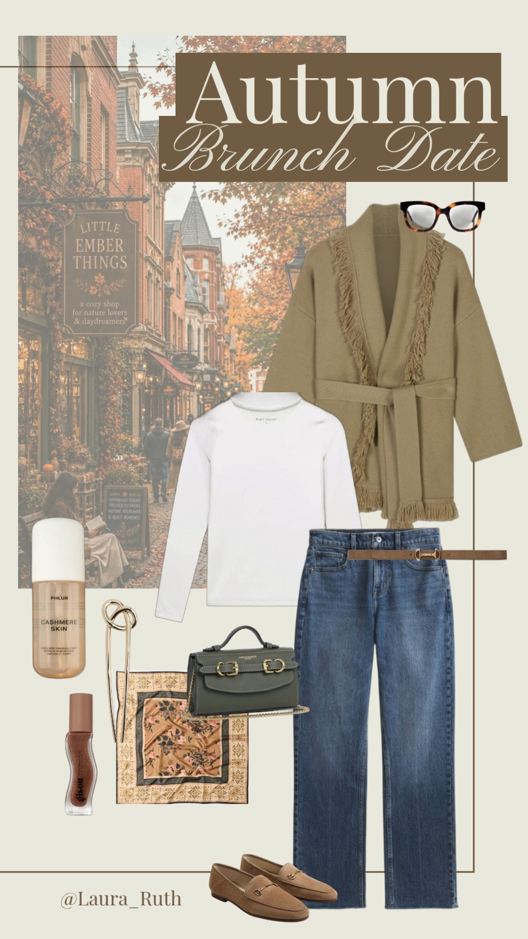 Autumn brunch dates 🍁☕️ The perfect mix of cosy layers, classic denim and a few timeless accessories. Saving this one for crisp mornings, coffee dates & wandering the city. fall fashion haul, fall shoes 

 #LTKuk #LTKautumn #LTKjeans