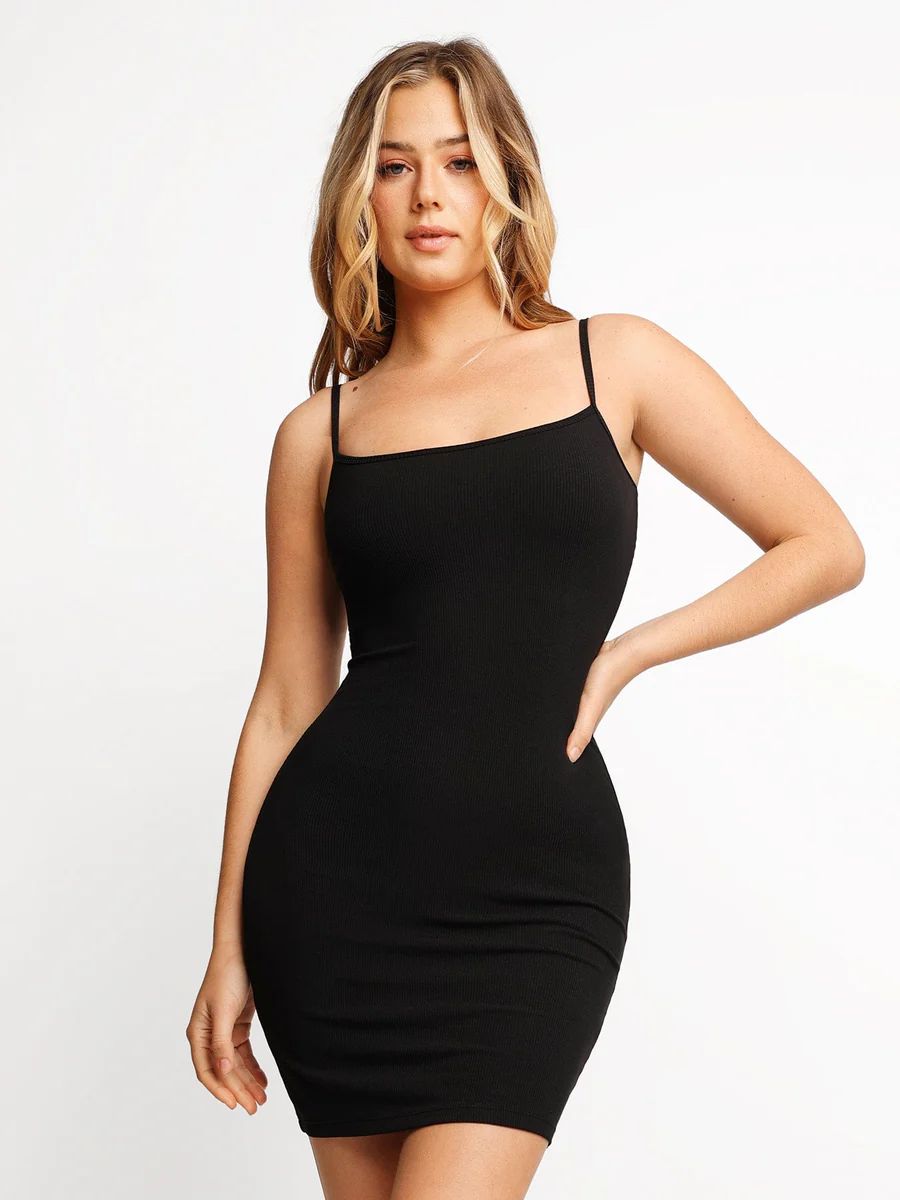 Built-In Shapewear Slip Mini Lounge Dress | Popilush | Popilush