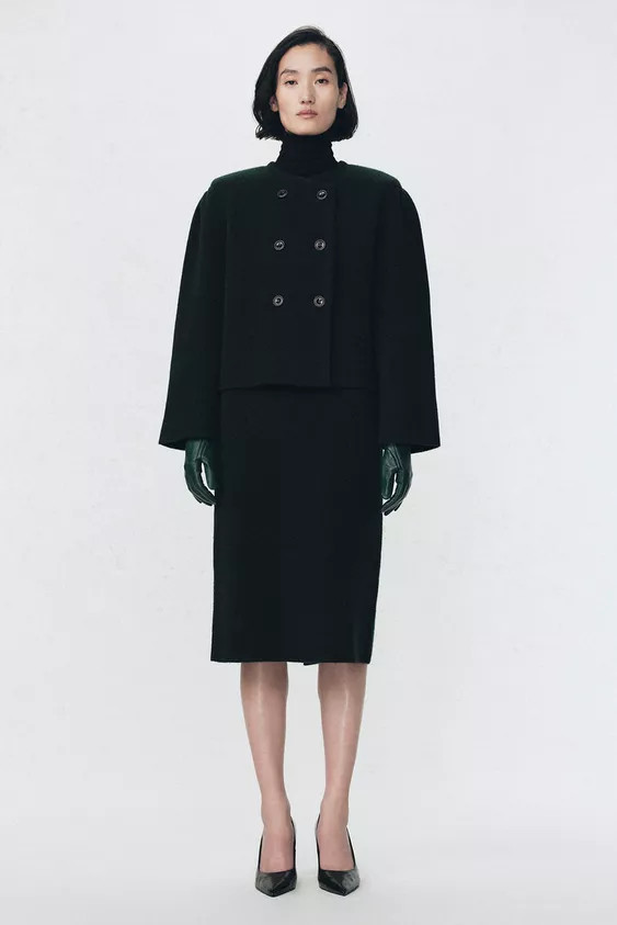 100% WOOL MIDI SKIRT SOSHIOTSUKI X ZARA | Zara UK