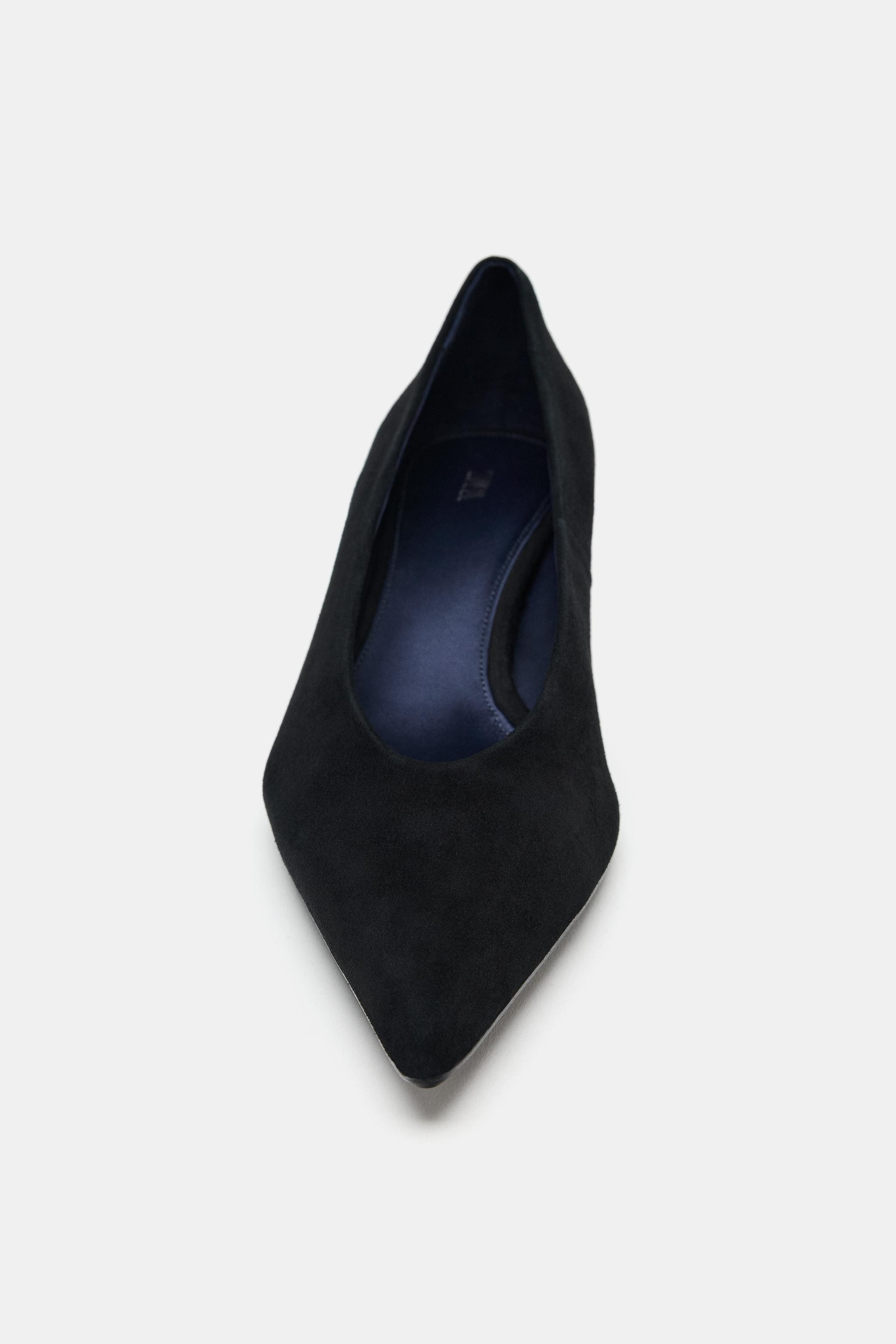 SUEDE KITTEN HEEL SHOES | Zara US