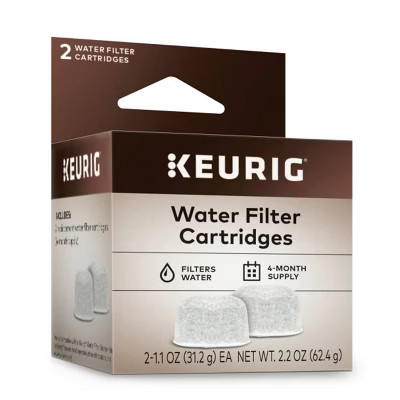 Keurig Water Filter Cartridge Refills 2pk: Charcoal Replacement for Coffee Maker, Easy Filter Cha... | Target