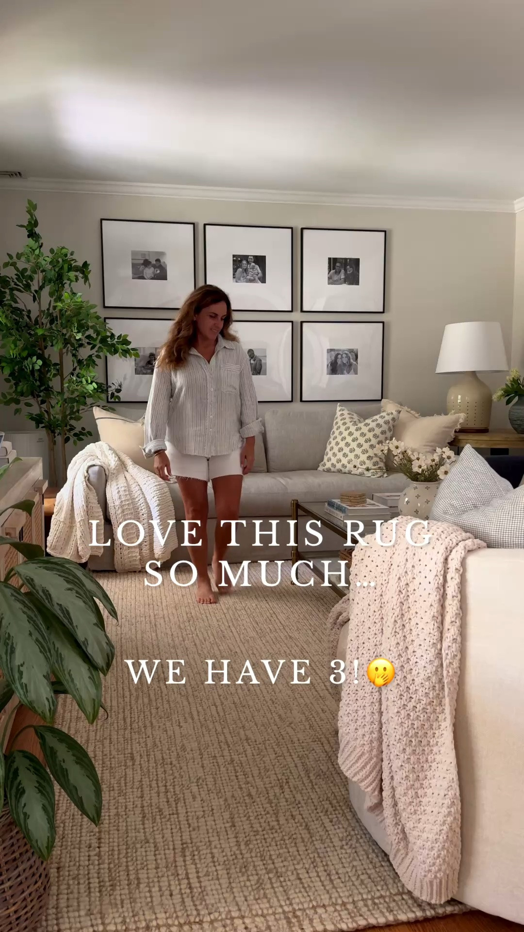 Pottery barn rug, gallery frames, coffee table. These living room finds would complement a variety of home styles, and I love the mix of high and low price points 🫶🏼✨

#LTKHome