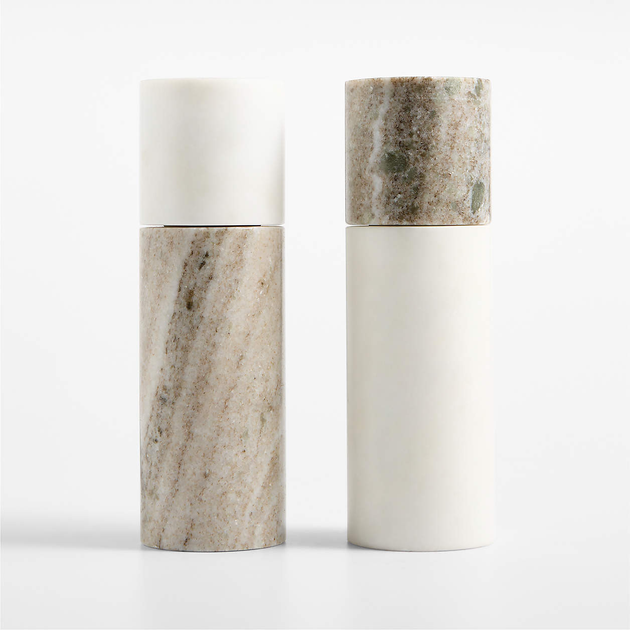 Tuscan Kitchen Marble Salt Mill | Crate & Barrel | Crate & Barrel
