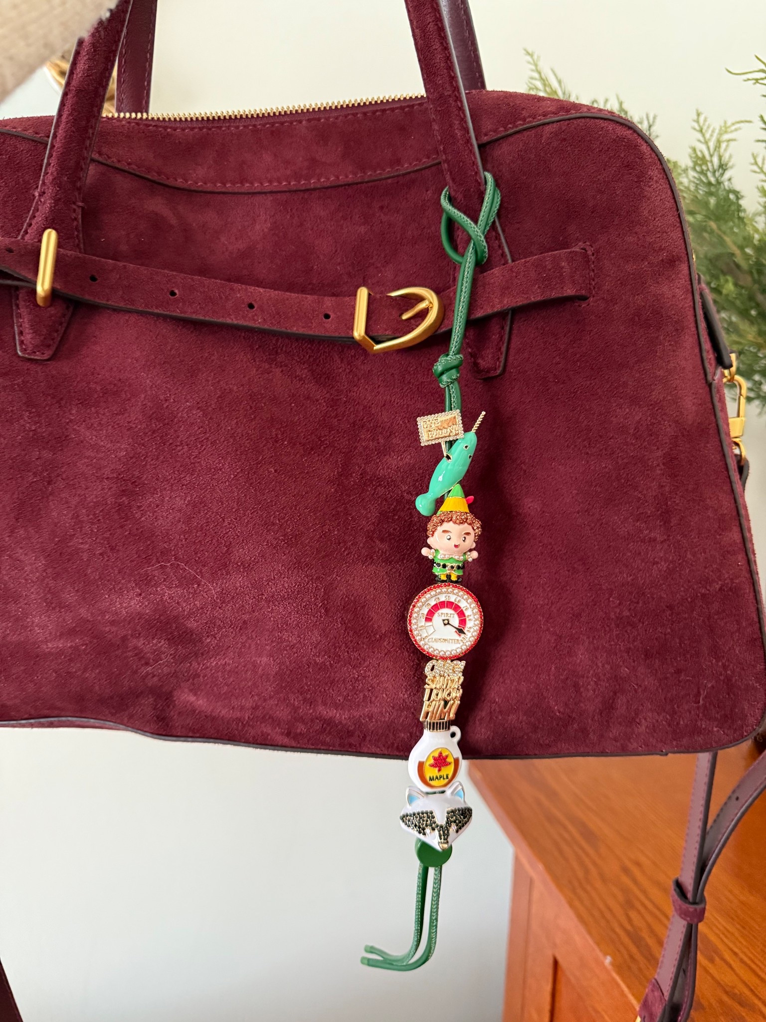 The cutest thing I’ve seen in a long time 🍁🦝🎄

Elf bag charm, bag charm, burgundy bag, holiday charm, holiday bag, Christmas accessories 

#LTKFindsUnder100 #LTKSeasonal #LTKHoliday