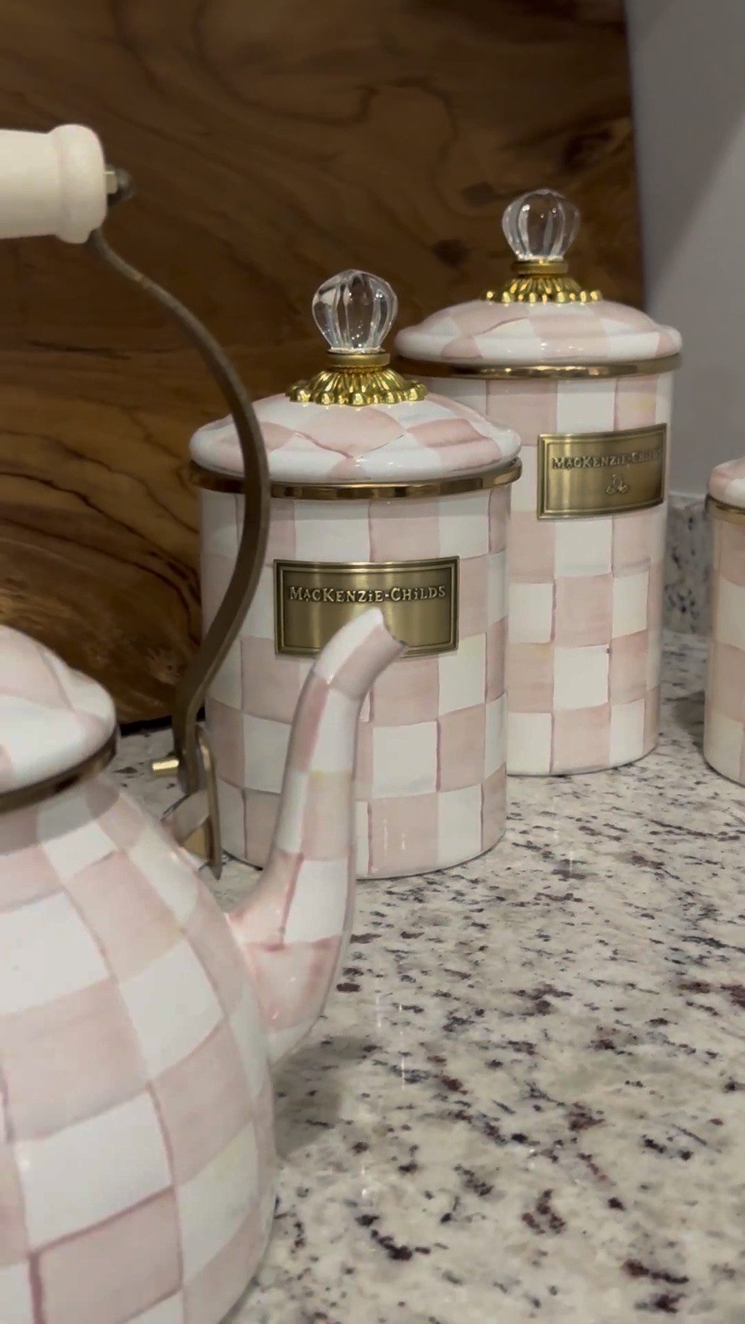 This is a throwback video when I got my new canisters for the kitchen!! I have also seen some influencers lately putting them in their bathroom to store cotton balls and qtips which is a fun idea too!! 


Mackenzie child’s, pink and white interior design, gift, ideas, checkered, Ralph, Lauren, aesthetic, pink, white, and gold, kettle must have Christmas gift, bougie Christmas gift idea, Wayfair, QVC

#LTKGiftGuide #LTKdayinmylife #LTKHoliday