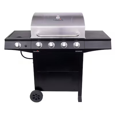 Char-Broil  Performance Series Black 4-Burner Liquid Propane Gas Grill with 1 Side Burner | Lowe's