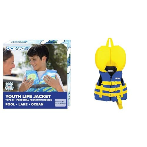 Oceans7 USCG-Approved Youth Life Jacket Bundle with Airhead Infant Life Jacket | Amazon (US)