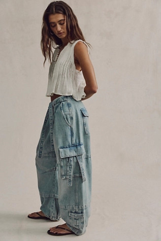 We The Free Reef Curved Cargo Jeans | Free People (Global - UK&FR Excluded)