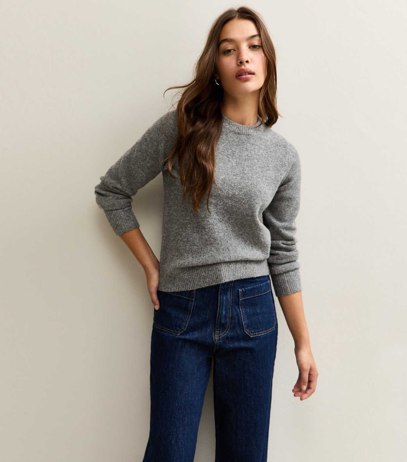 Grey Crew Neck Jumper | New Look | New Look (UK)