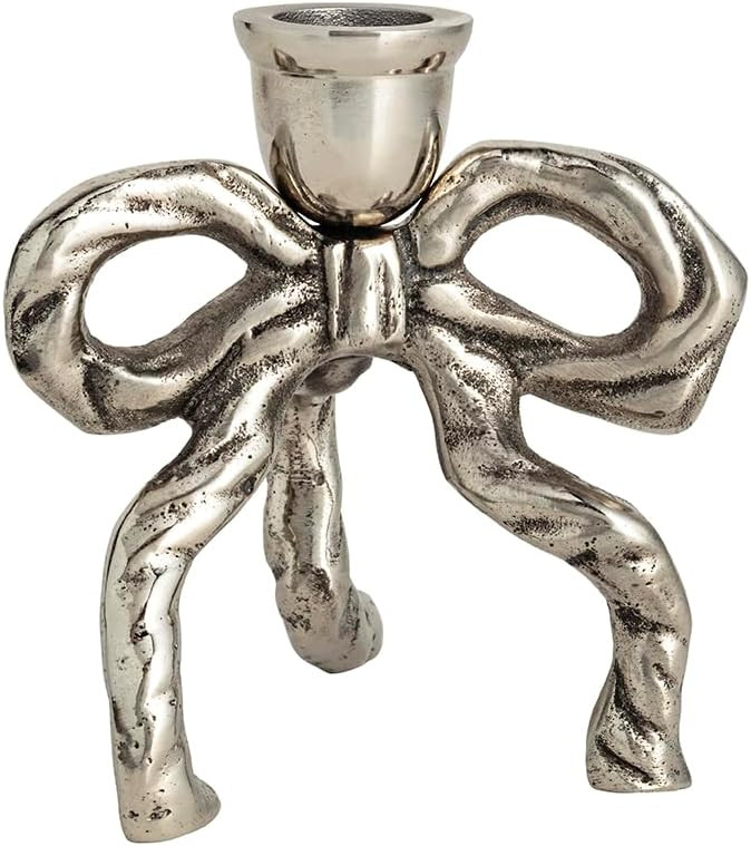 Mud Pie Small Bow Taper Holder | Amazon (US)