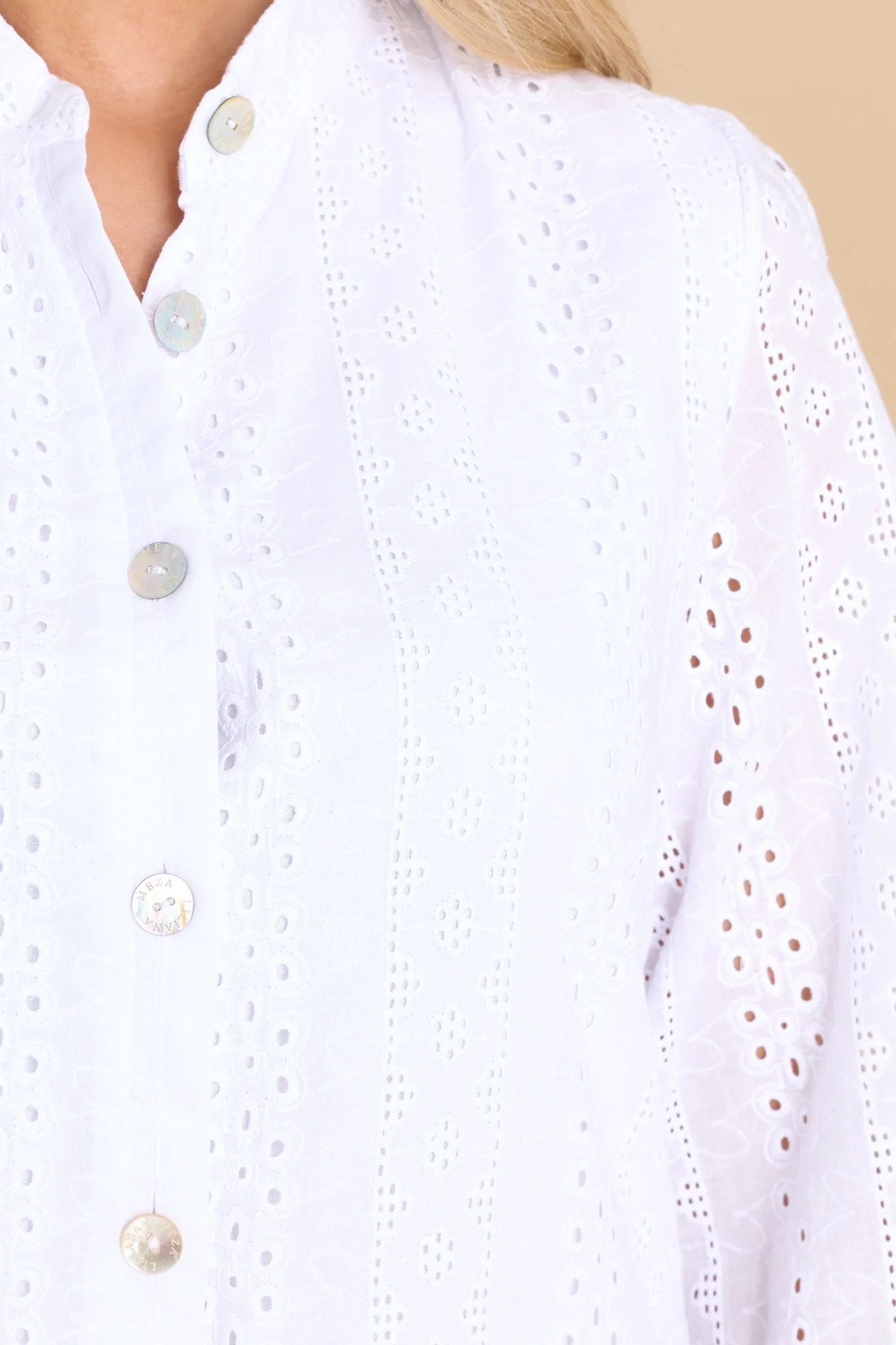 Attina Full White Dress | Red Dress 