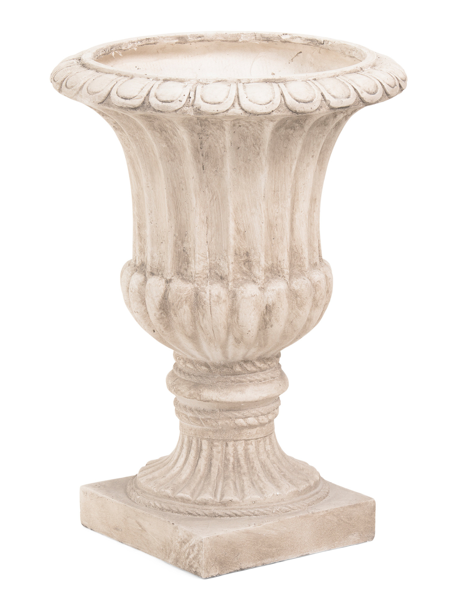 19.5x26.5 Outdoor Distressed Pedestal Urn Planter | TJ Maxx