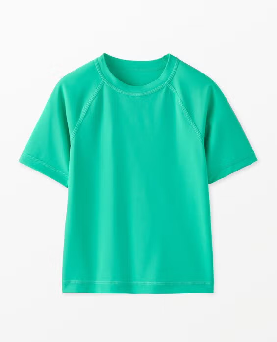 Boys' Pool Green Short Sleeve Rash Guard Top - Size Big Kids 12 by Hanna Andersson | Hanna Andersson