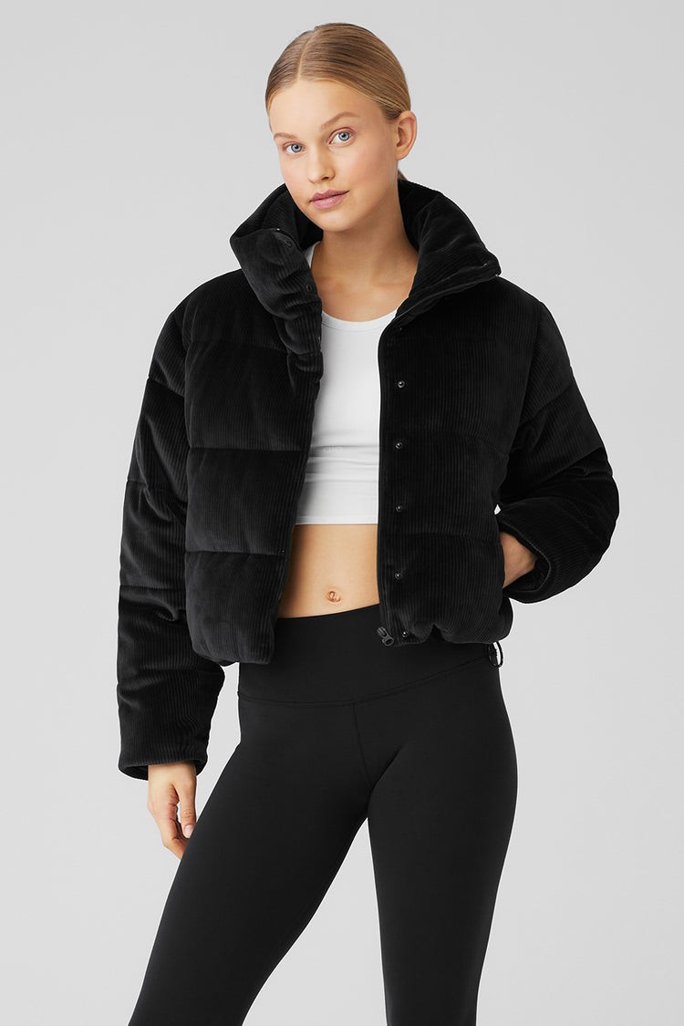 Ribbed Velour Gold Rush Puffer - Cinnamon Brown | Alo Yoga (US)