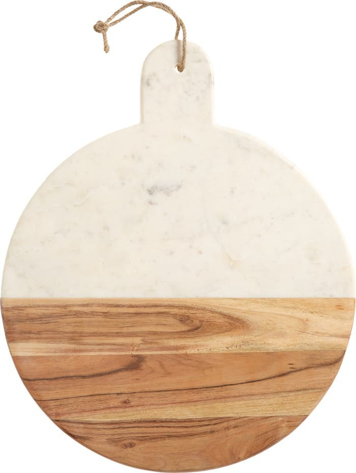 at Home Round Marble & Acacia Wood Serving Board | Nordstrom