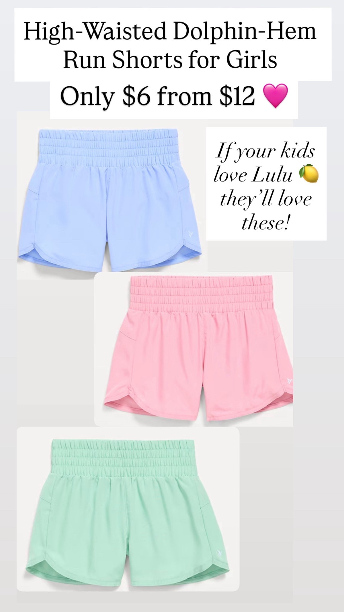 Cutest Lulu 🍋 lookalike shorts for girls are on sale for $6 🩷❤️

#LTKSaleAlert #LTKKids