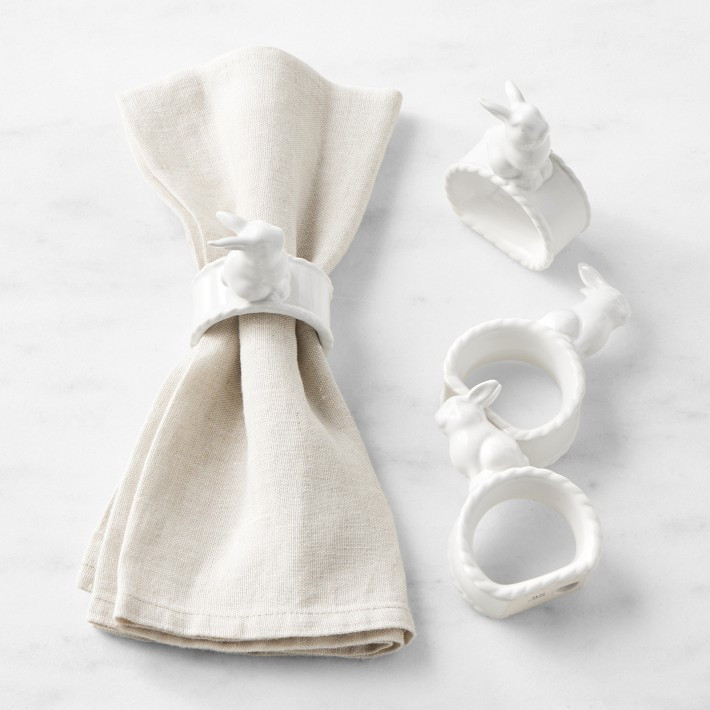Sculptural Bunny Napkin Rings, Set of 4 | Williams-Sonoma