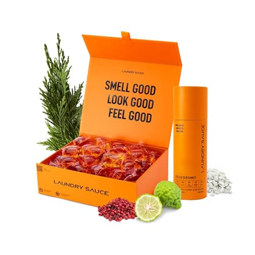 Laundry Sauce - Luxury Scented Laundry Detergent Pods & Scent Booster Bundle (Italian Bergamot), Natural Essential Oils, Easy-To-Use, Laundry Pods, Cruelty-Free, Paraben-Free, Dye-Free & HE Compatible | Amazon (US)