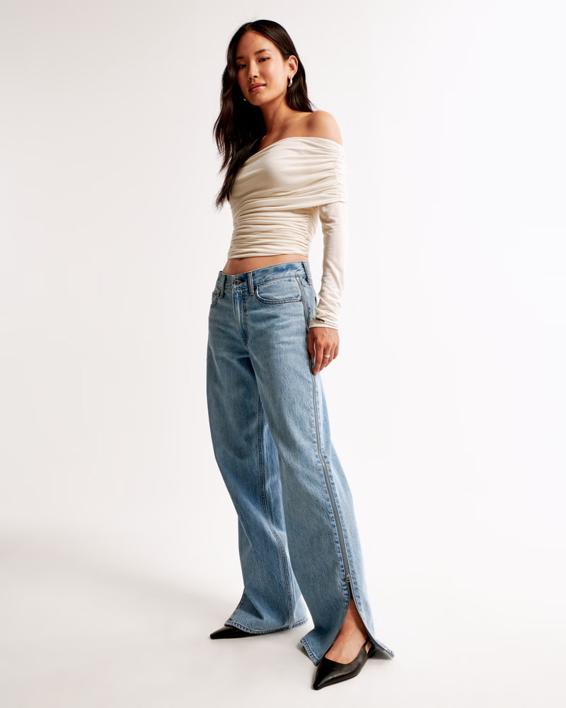 Mid Rise Loose Jean | Abercrombie & Fitch (US)