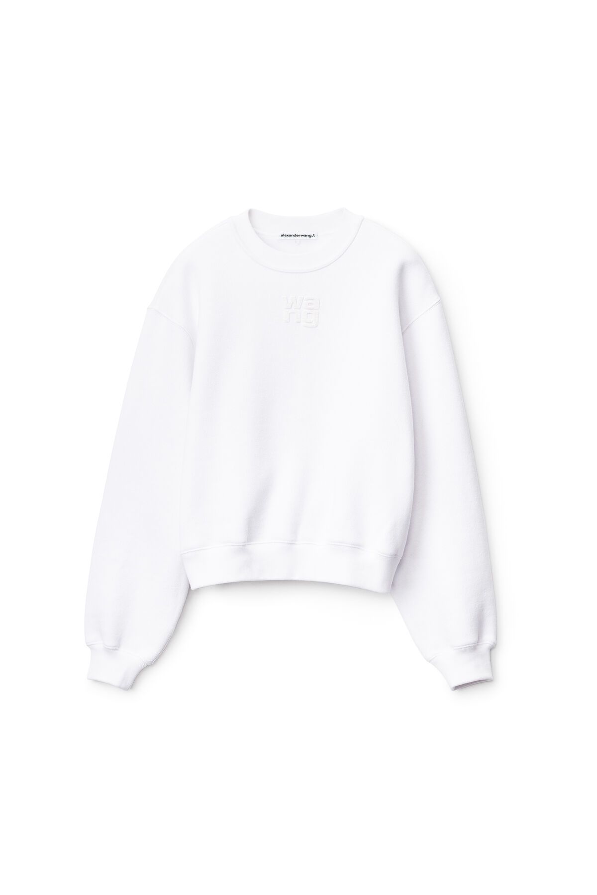 PUFF LOGO SWEATSHIRT IN STRUCTURED TERRY | Alexander Wang APAC